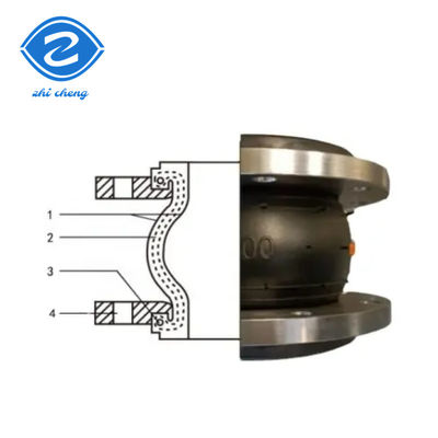 PN6-PN40 Dn200pn16 Χάλυβα άνθρακα Ζυγισμένη φλάνζα μονοσφαιρική ελαστική σύνδεση επέκτασης